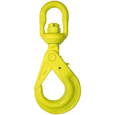 Swivel Safety Hook BKL, painted safety hook in quenched and tempered steel grade 10