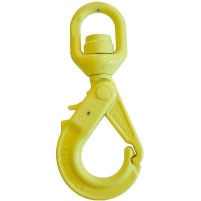 Grabiq Swivel Safety Hook LBK is quenched and tempered alloy steel Grade 10.