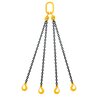 Chain sling 4-legs with latch hooks, grade 80 