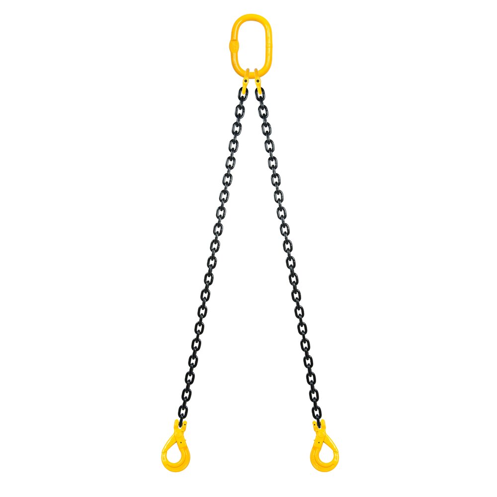 Nostoketjuyhdistelmä 2-haarainen varmuuskoukuilla, luokka 8