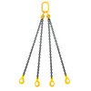 Nostoketjuyhdistelmä 4-haarainen varmuuskoukuilla, luokka 8