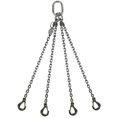 Stainless steel chain sling 4-legs with latch hooks 