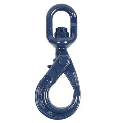 Eye self-locking hook with swivel, grade 100