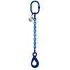 Chain sling 1-leg with safety hook, grade 100