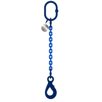 Chain sling 1-leg with safety hook, grade 100