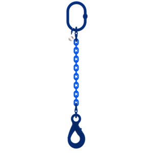 Chain sling 1-leg with safety hook, grade 100 