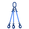Chain sling 3-legs with safety hooks and grab hooks, grade 100
