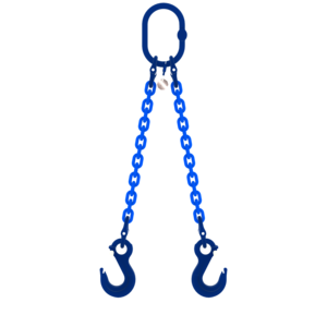 Chain sling 2-legs with latch hooks, grade 100 