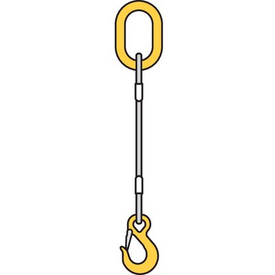 Steel wire rope sling - type 1