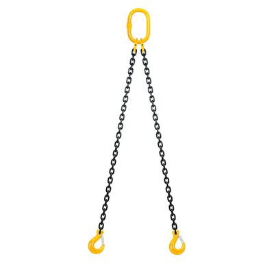 Chain sling 2-legs with latch hooks, grade 80 