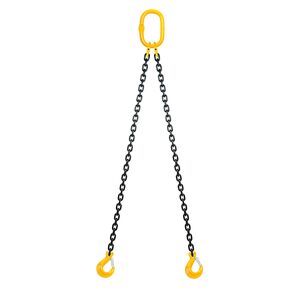 Chain sling 2-legs with latch hooks, grade 80 