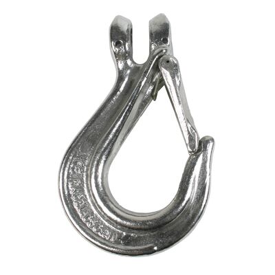 Stainless steel clevis sling hooks with latch
