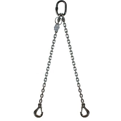 Stainless steel chain sling 2-legs with latch hooks 