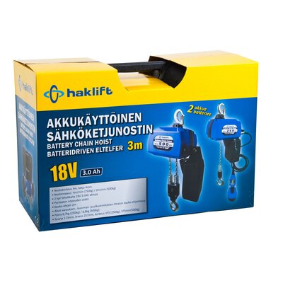 Akkukäyttöinen Haklift-sähköketjunostin