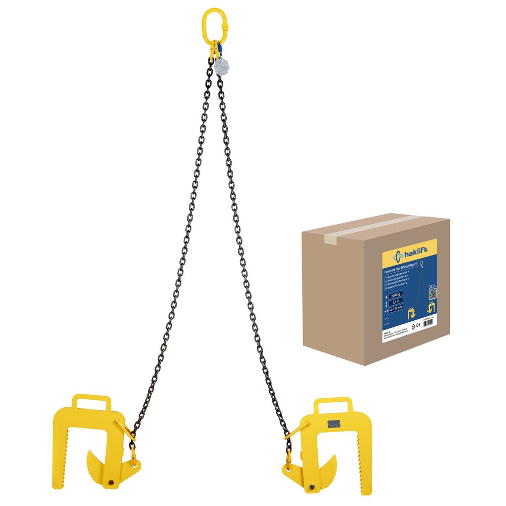 Concrete pipe lifting sling in a bag