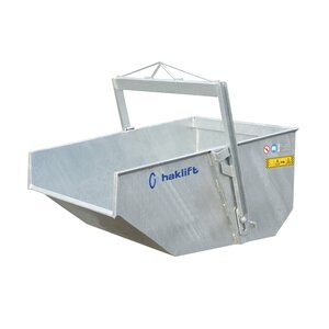 Hot dip galvanized liftable self dumping bins