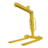 Crane fork with automatic adjustment and adjustable forks