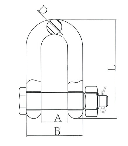 Durable chain shackle SAKSA blueprint