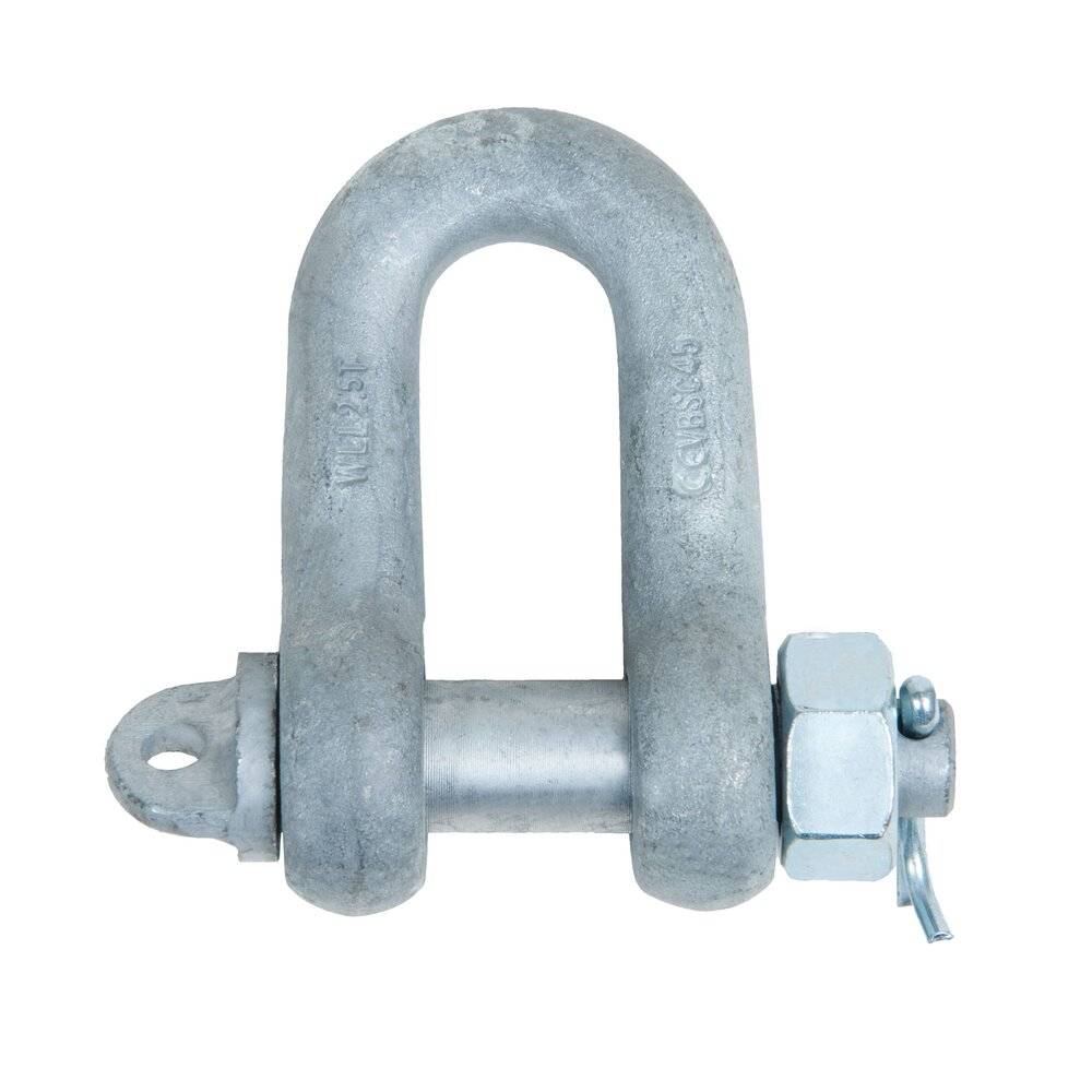 Electro galvanized shackles DIN 82101