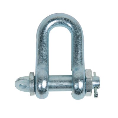 Electro galvanized shackles with locking DIN 82101