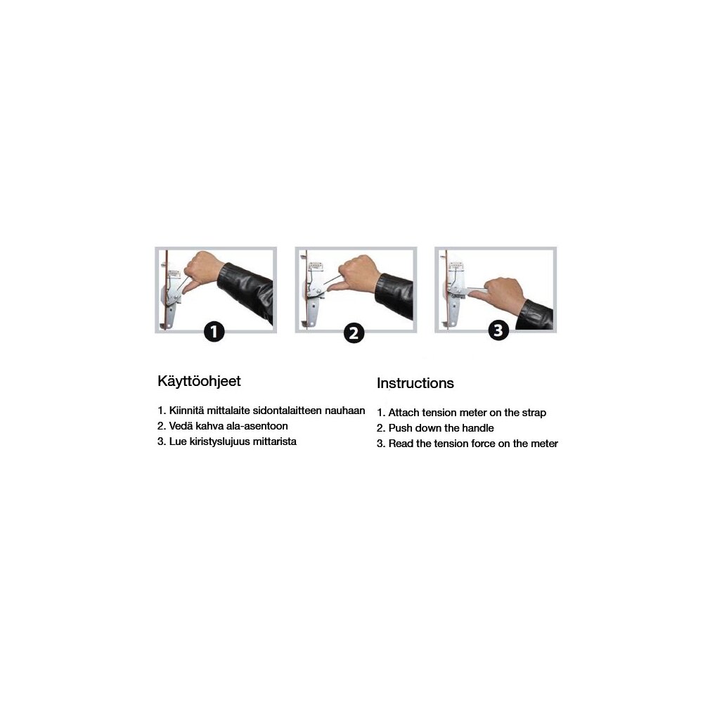 Tension meter for lashing systems