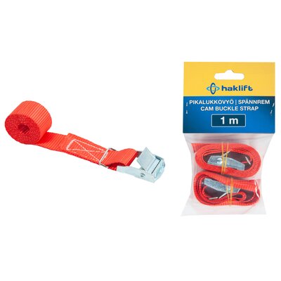 Retail packed cam buckle straps