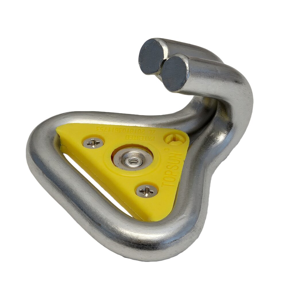 Kaksoislankakoukku integroidulla magneettiosalla