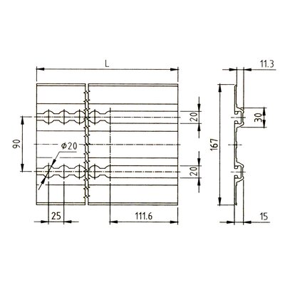 Embedded TDF decking beam