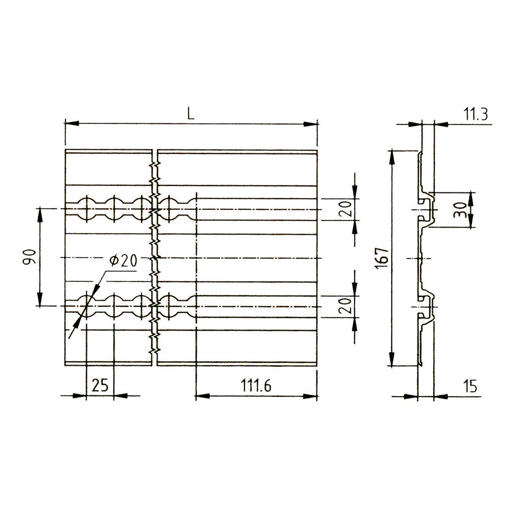 Embedded TDF decking beam
