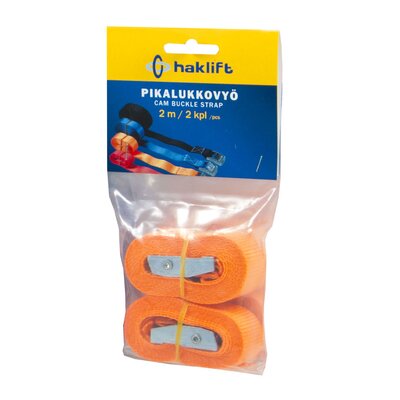 Retail packed cam buckle straps