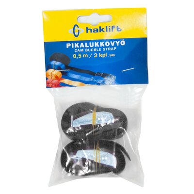 Retail packed cam buckle straps