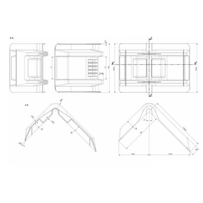 Vahvarakenteiset muovikulmasuojat sidontavöille 60 mm