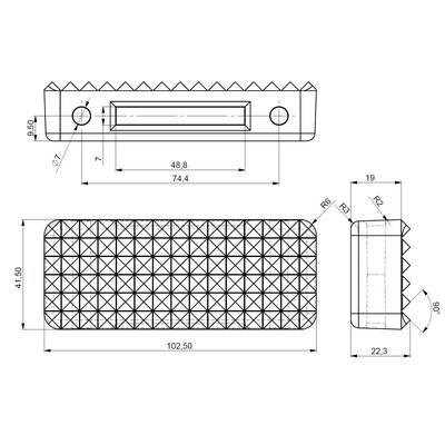 Plastic shields for lashing systems