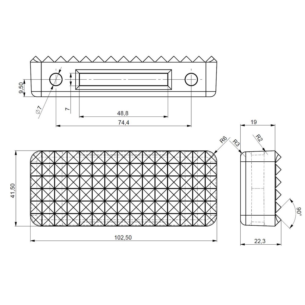 Plastic shields for lashing systems