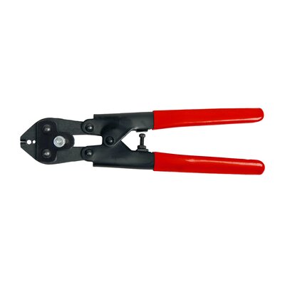 Hand swaging tool with wire cutter for 1-1,5 mm ferrules 