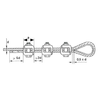 Deka wire rope clips