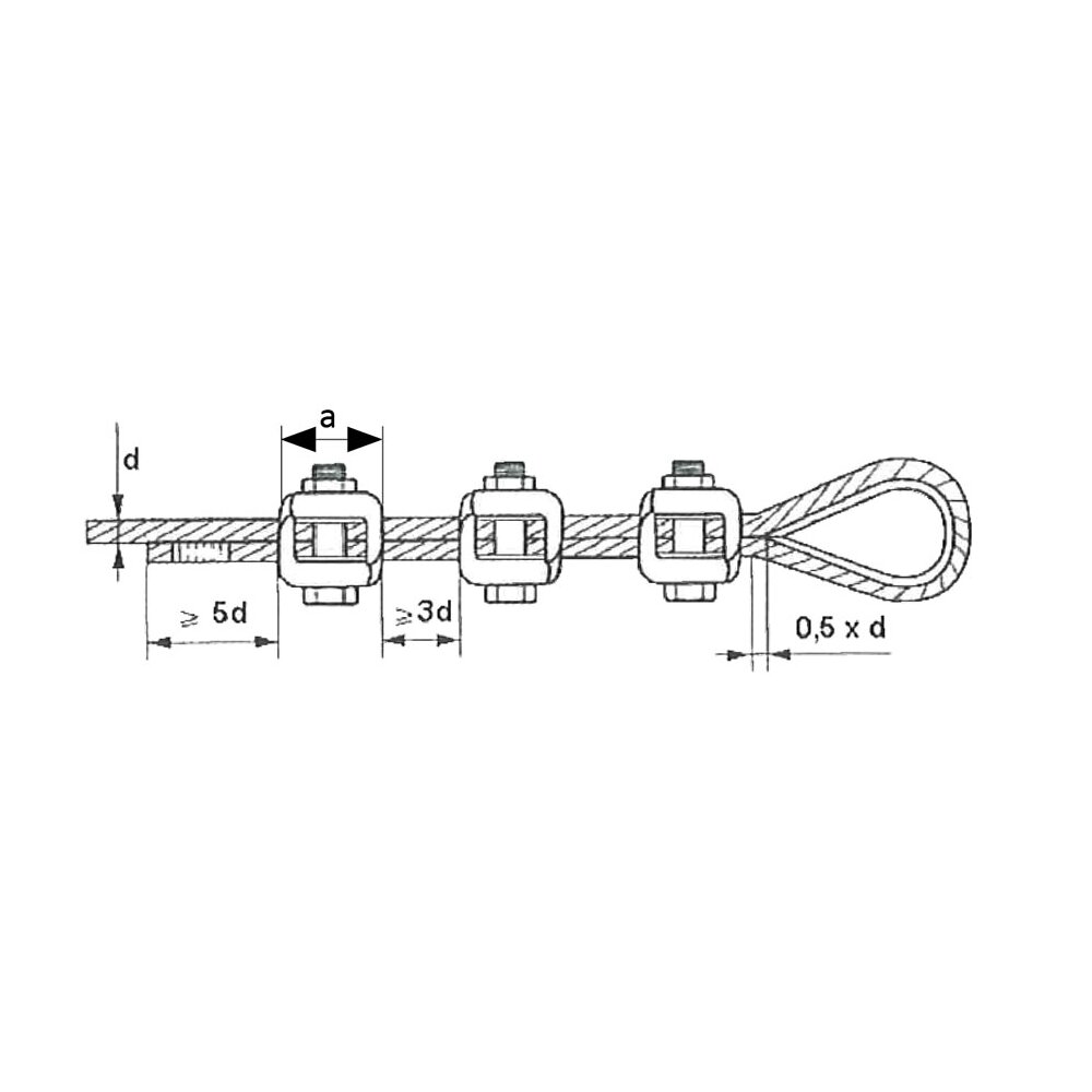 Deka wire rope clips