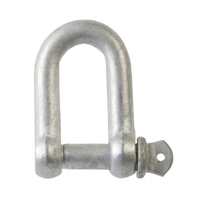 Commercial quality Dee type shackles, hot dip galvanized