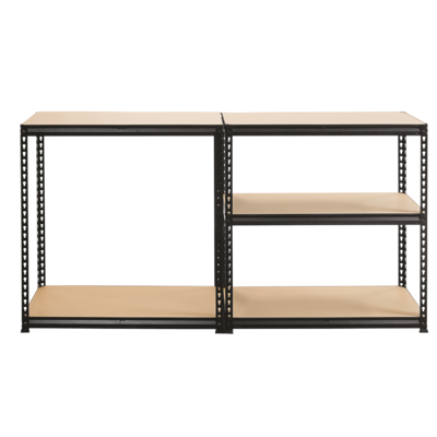 Ниски стелажи за леки товари с рафтове от MDF