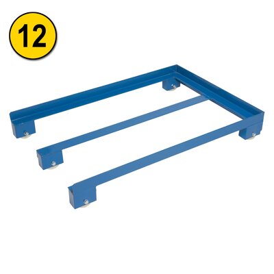 Mobile drawer for floor euro pallet