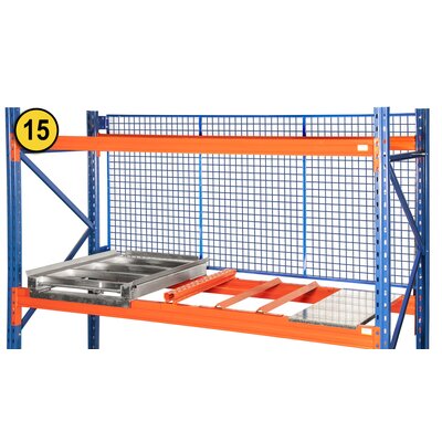 Rear protection net for pallet rack