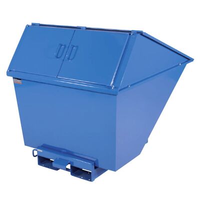 Tipping containers with high lid