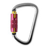 Detachable carabiner AZ 014T with twist lock gear. Weight 100 grams, 117 x 72 mm, Opening 24 mm.
