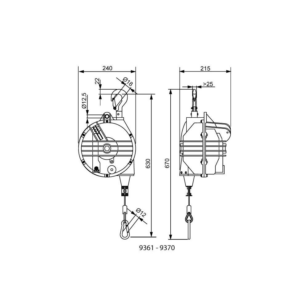 Työkalukeventimet 4,0 - 105 kg