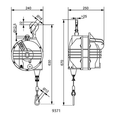 Työkalukeventimet 4,0 - 105 kg